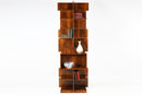 A Walnut Veneer Bookcase