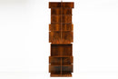 A Walnut Veneer Bookcase