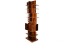 A Walnut Veneer Bookcase