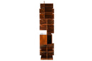 A Walnut Veneer Bookcase