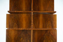 A Walnut Veneer Bookcase