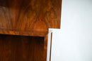A Walnut Veneer Bookcase