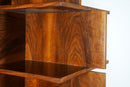 A Walnut Veneer Bookcase