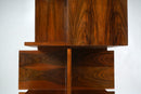 A Walnut Veneer Bookcase