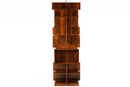 A Walnut Veneer Bookcase