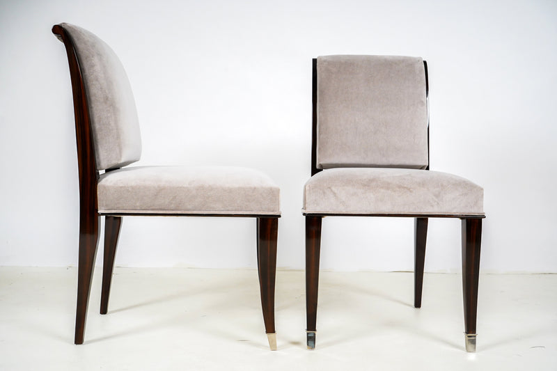 A Set of 6 Art Deco Dining Chairs