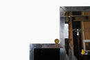 An Art Deco Style Mirror With Chrome Frame