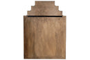 An Art Deco Style Mirror With Chrome Frame
