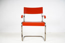 A 1930's Czech Chrome and Wood Armchair