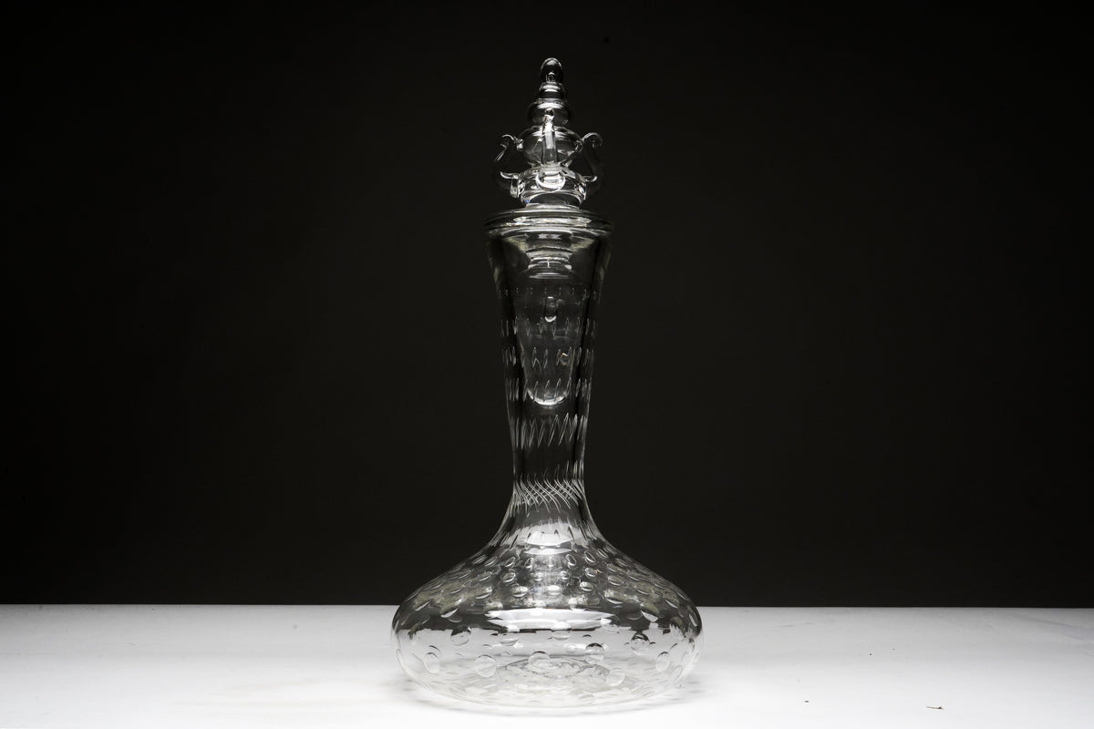 Hand-Blown Glass Decanter