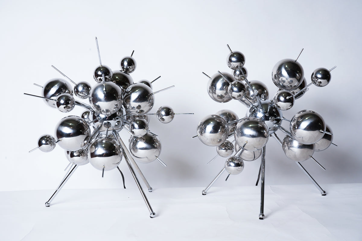 A Pair of Italian "Sputnik" Lamps
