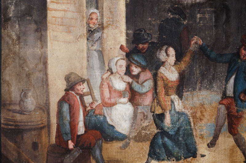 A Flemish Oil Painting on Linen