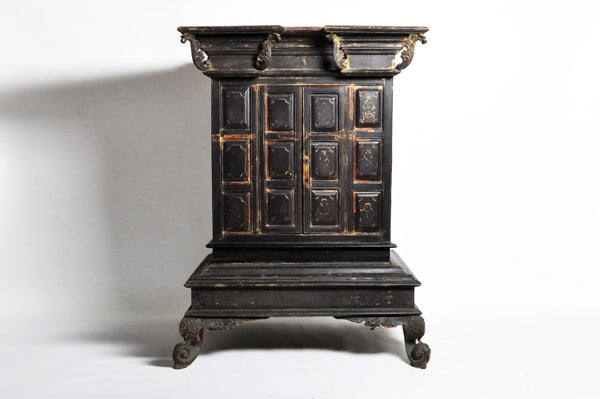 Burmese Temple Manuscript Cabinet with Original Patina