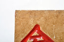 Chinese Teakwood Sign with Red and Blue Lettering