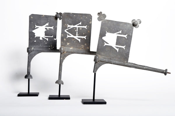 Flag Roof Finials on Metal Stand